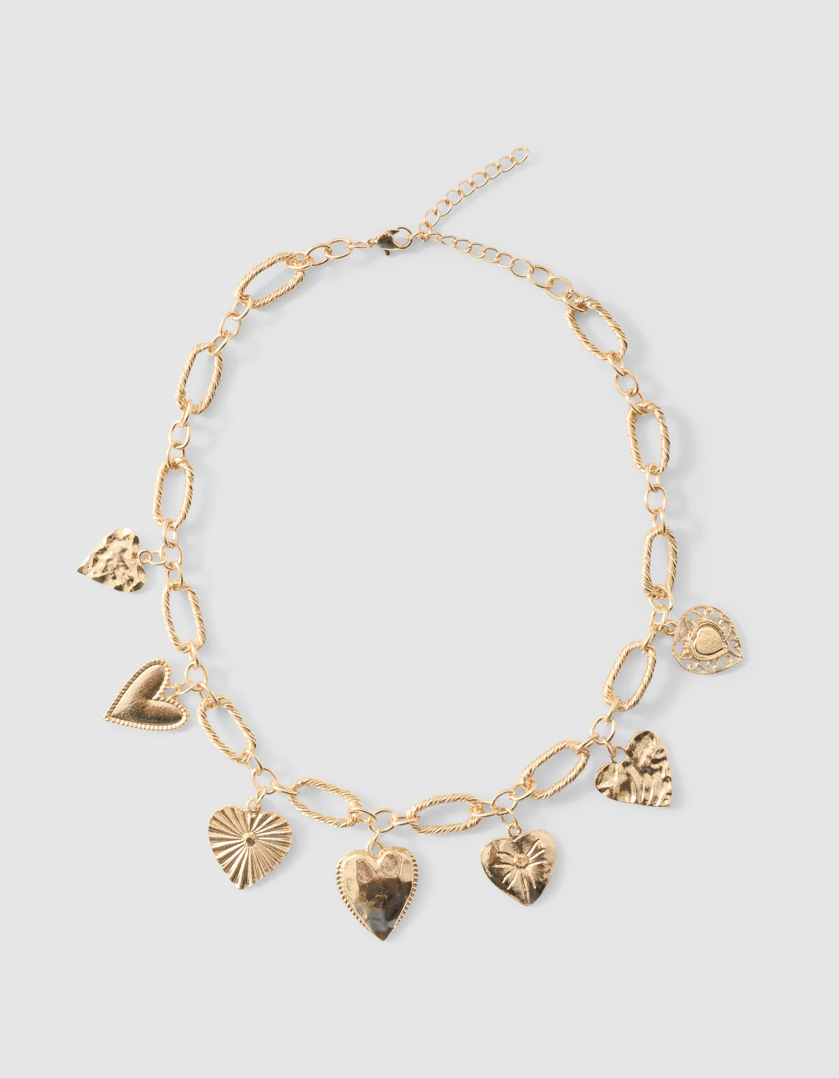 Multi Heart Ketting Goud