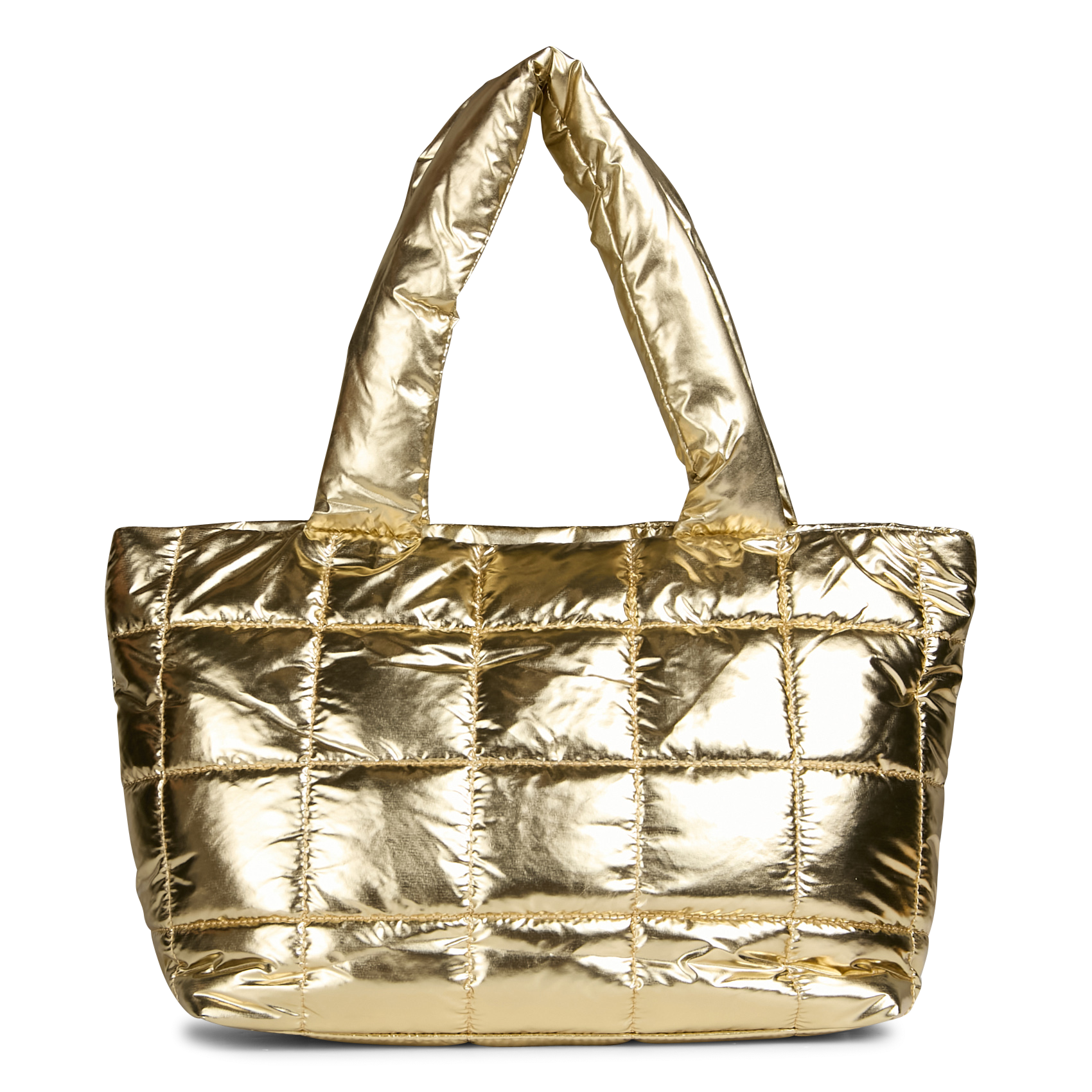 Sac à main matelassé métallisé | Doré
