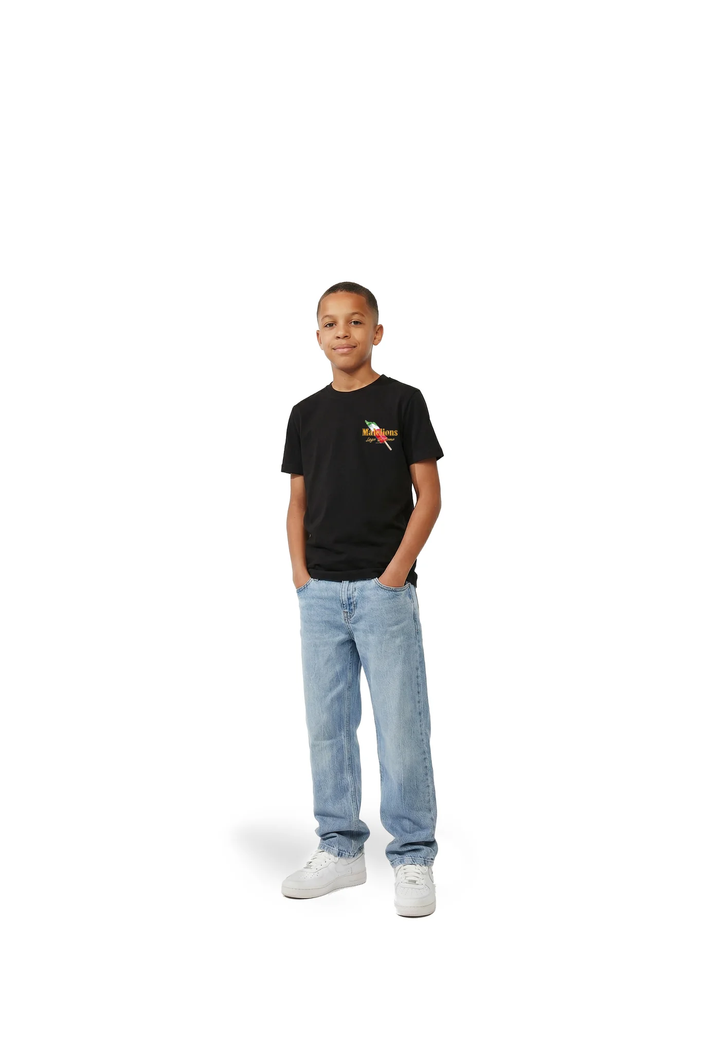 Malelions Junior Gelato T-shirt Kids Zwart