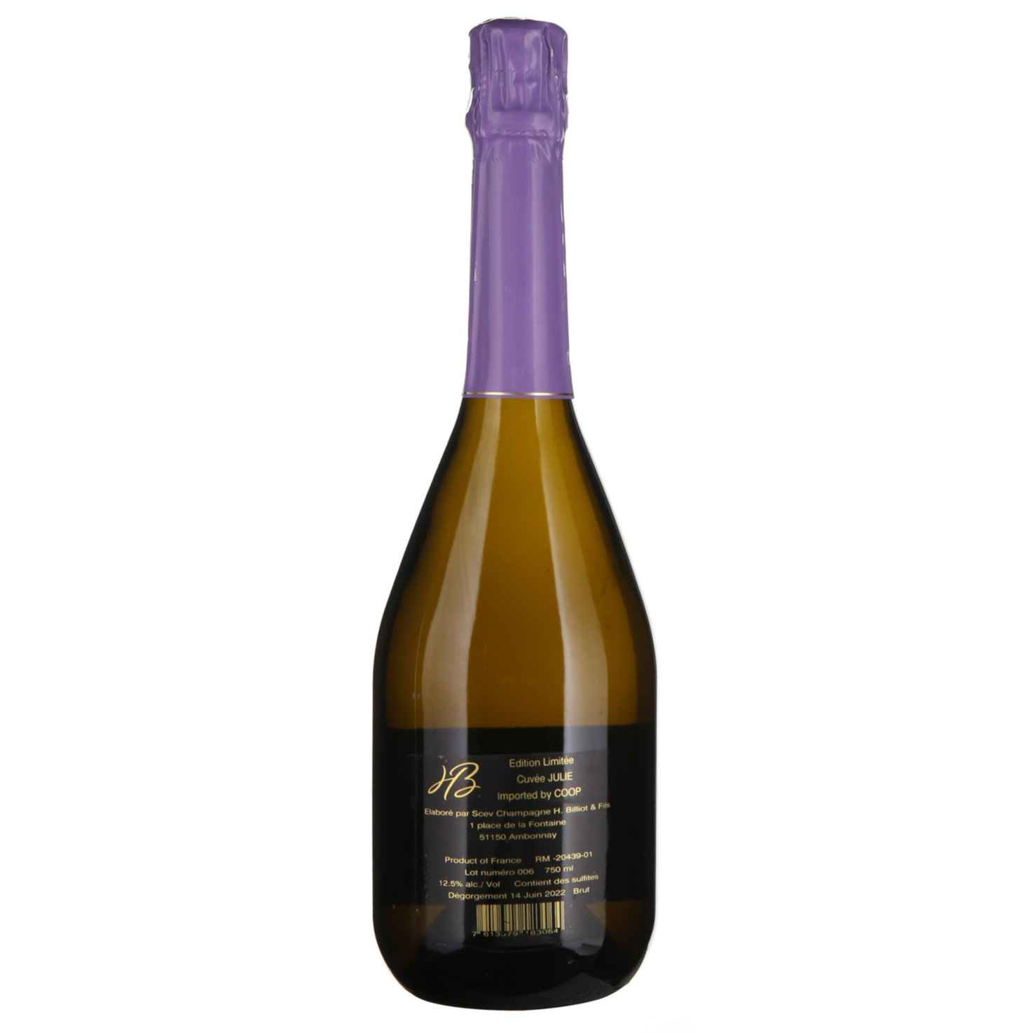Champagne AOC Grand Cru Cuvée Julie Billiot -75cl