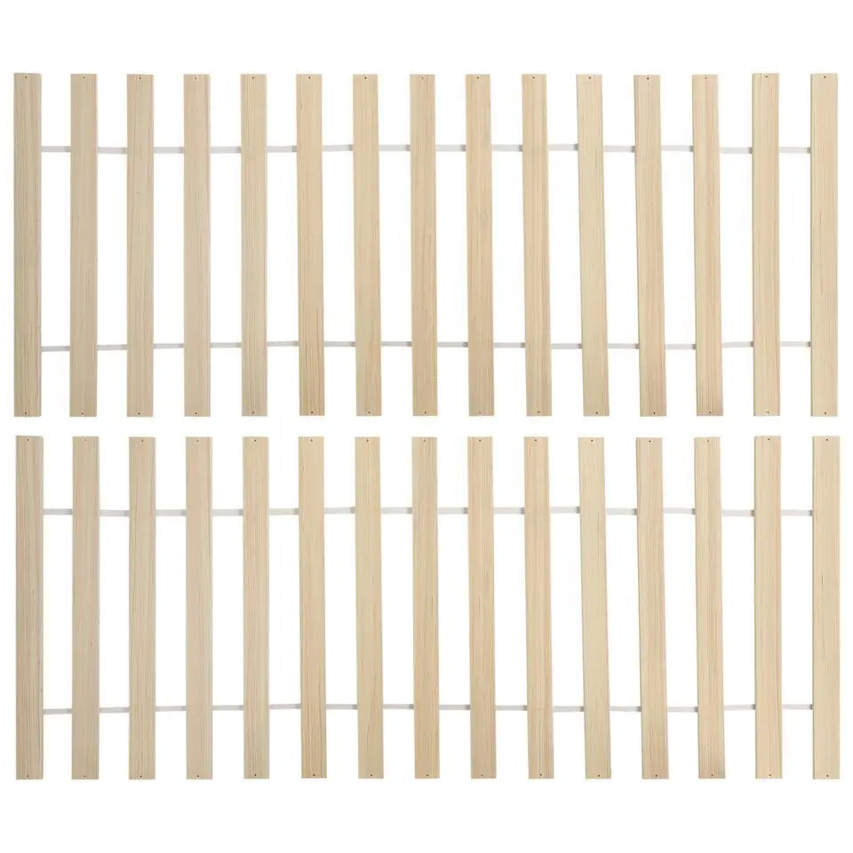 OLENDON - Tweepersoonsbed - Lichtbruin - 140 x 200 cm - Dennenhout