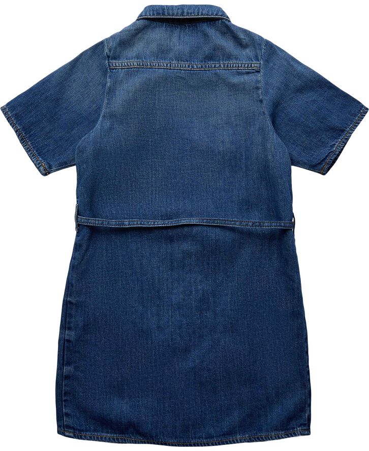 Calvin Klein LW DENIM BELTED SHIRT DRESS 1a4