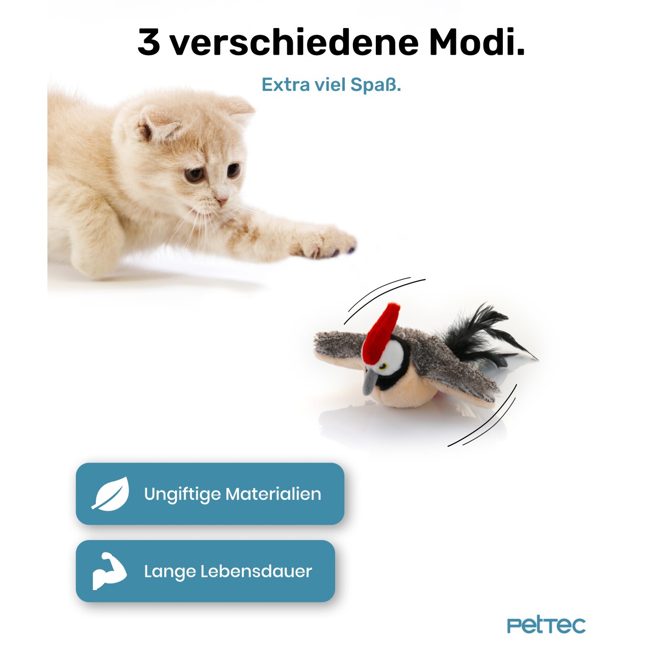 PetTec interaktives Plüschtier - Specht