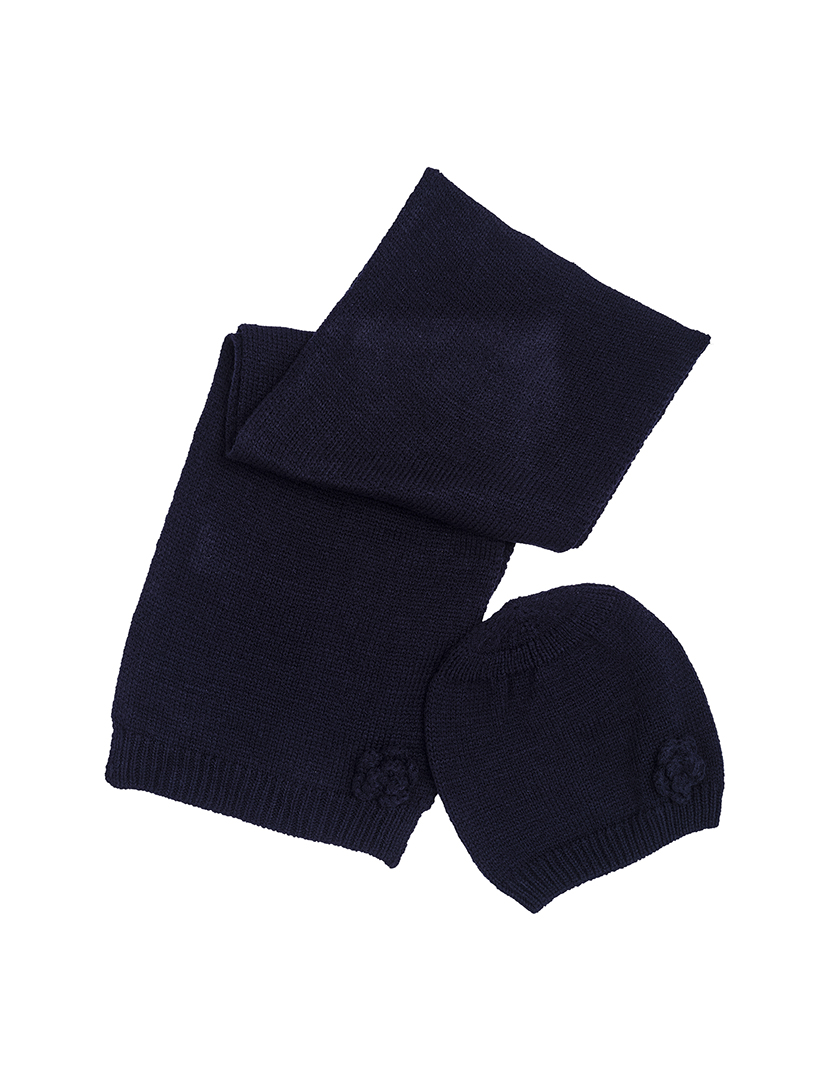 Child's Set Hat and Scarf Blue