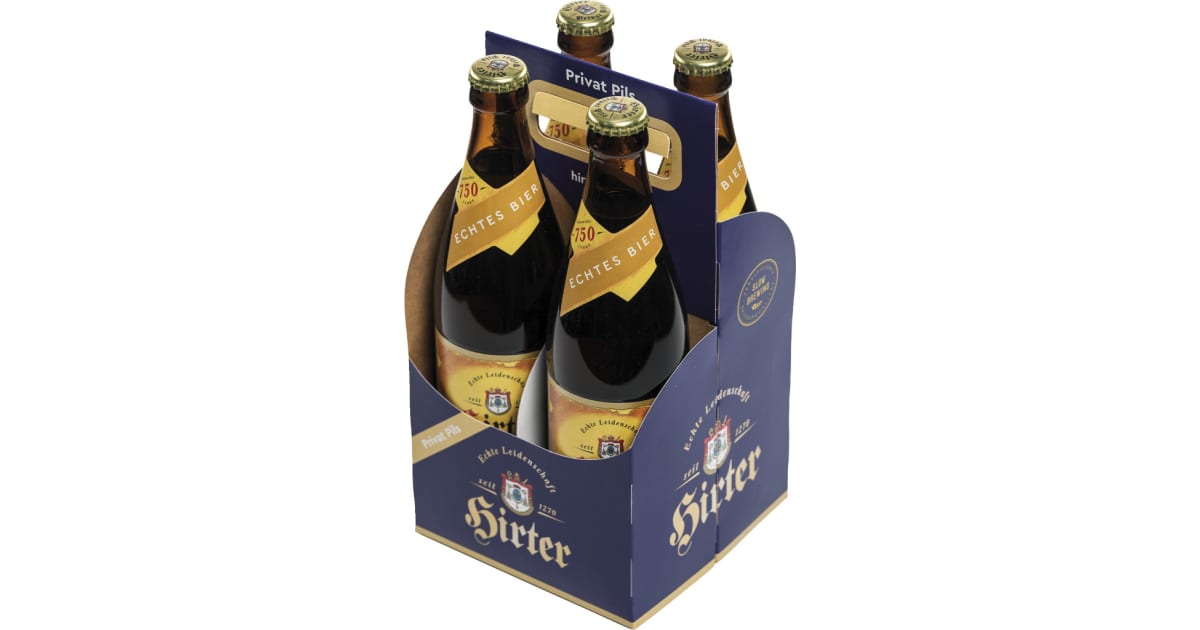 Hirter Pils Tray 4x 0,5 Liter (Mehrweg)