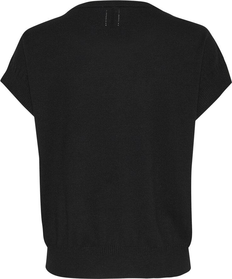 Cream CRDela Knit Waistcoat Pitch black