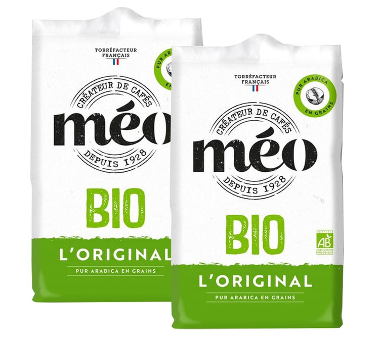 Café grains Méo Classique Bio 2 x 500g