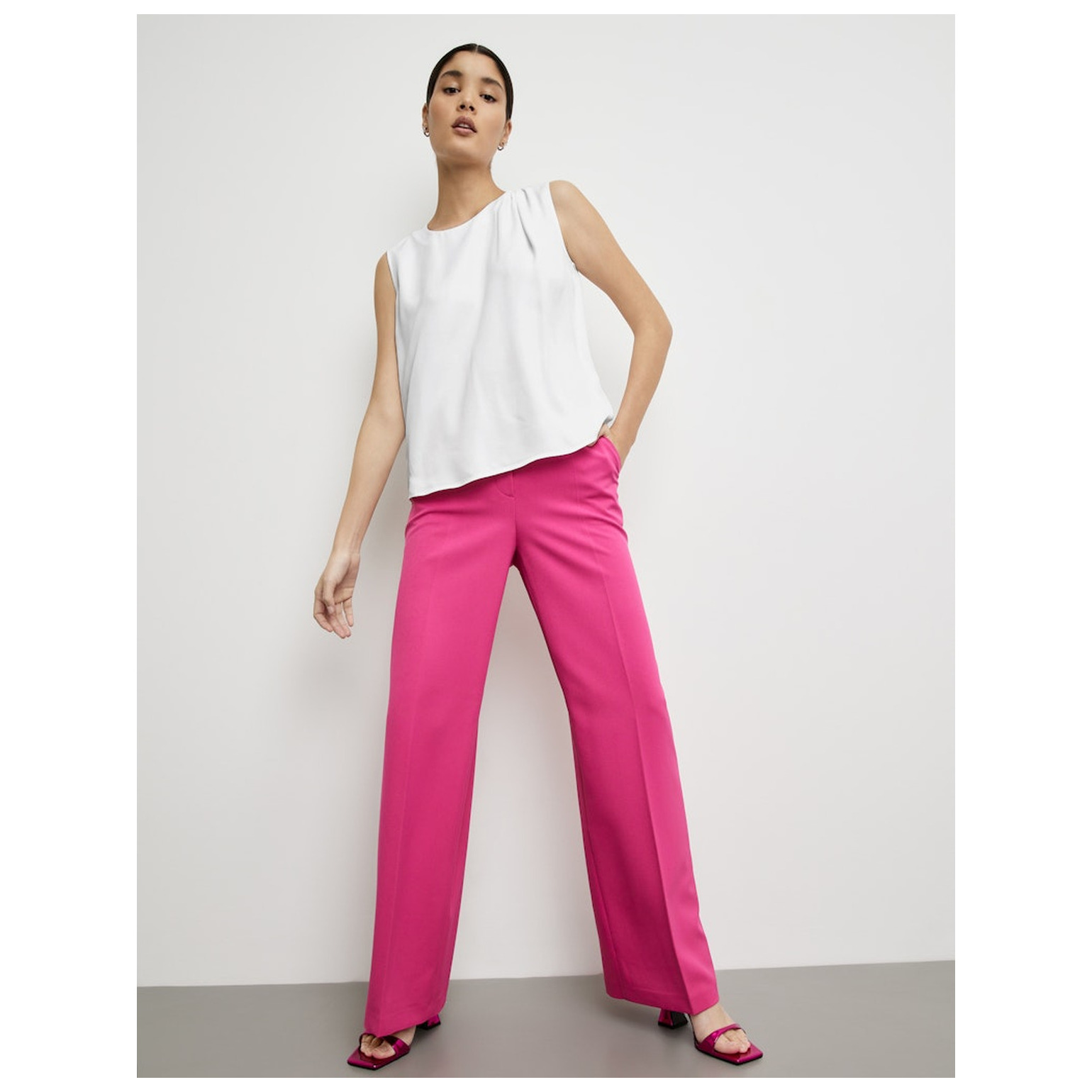 TAIFUN BLUSE OHNE ARM