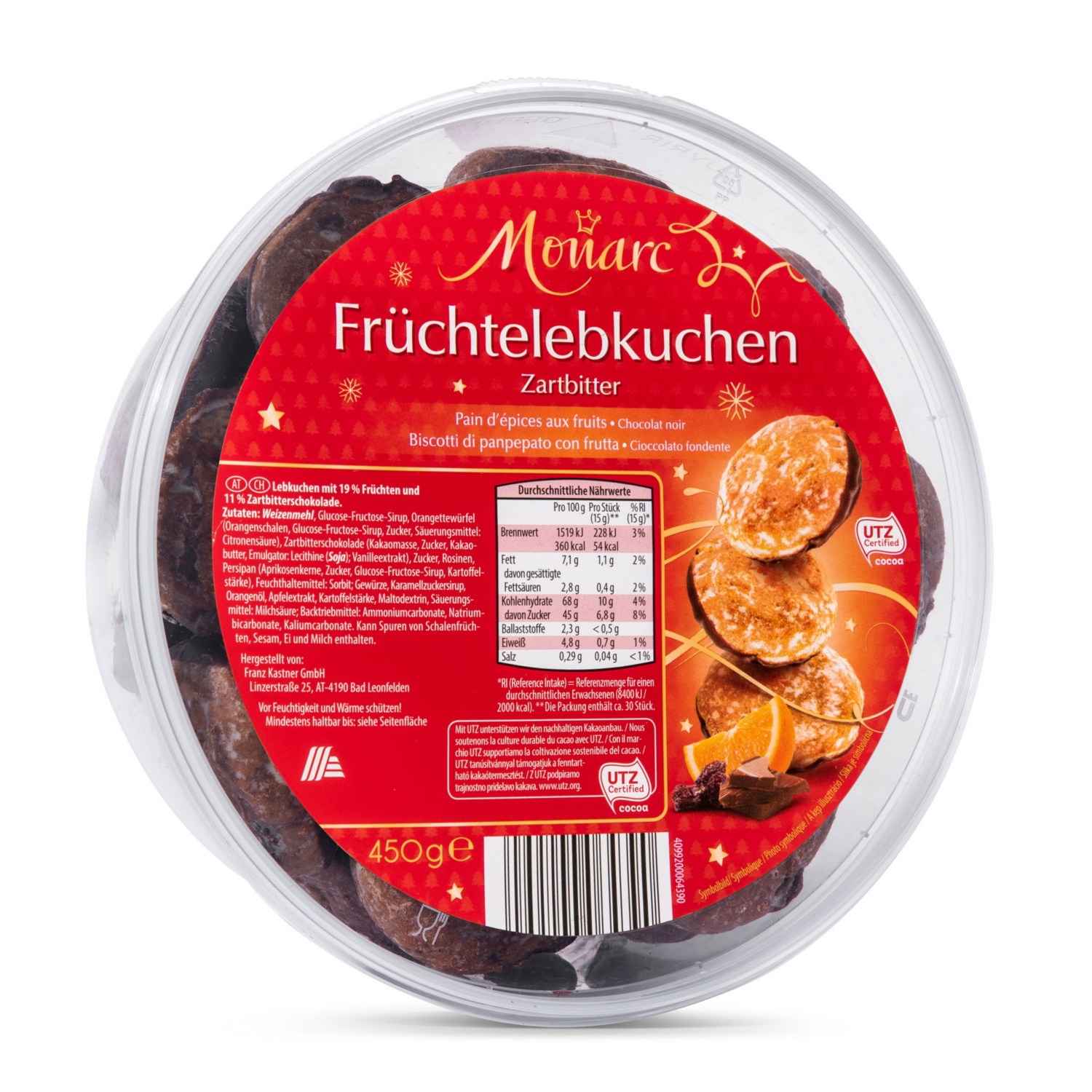 MONARC Früchtelebkuchen 450 g
