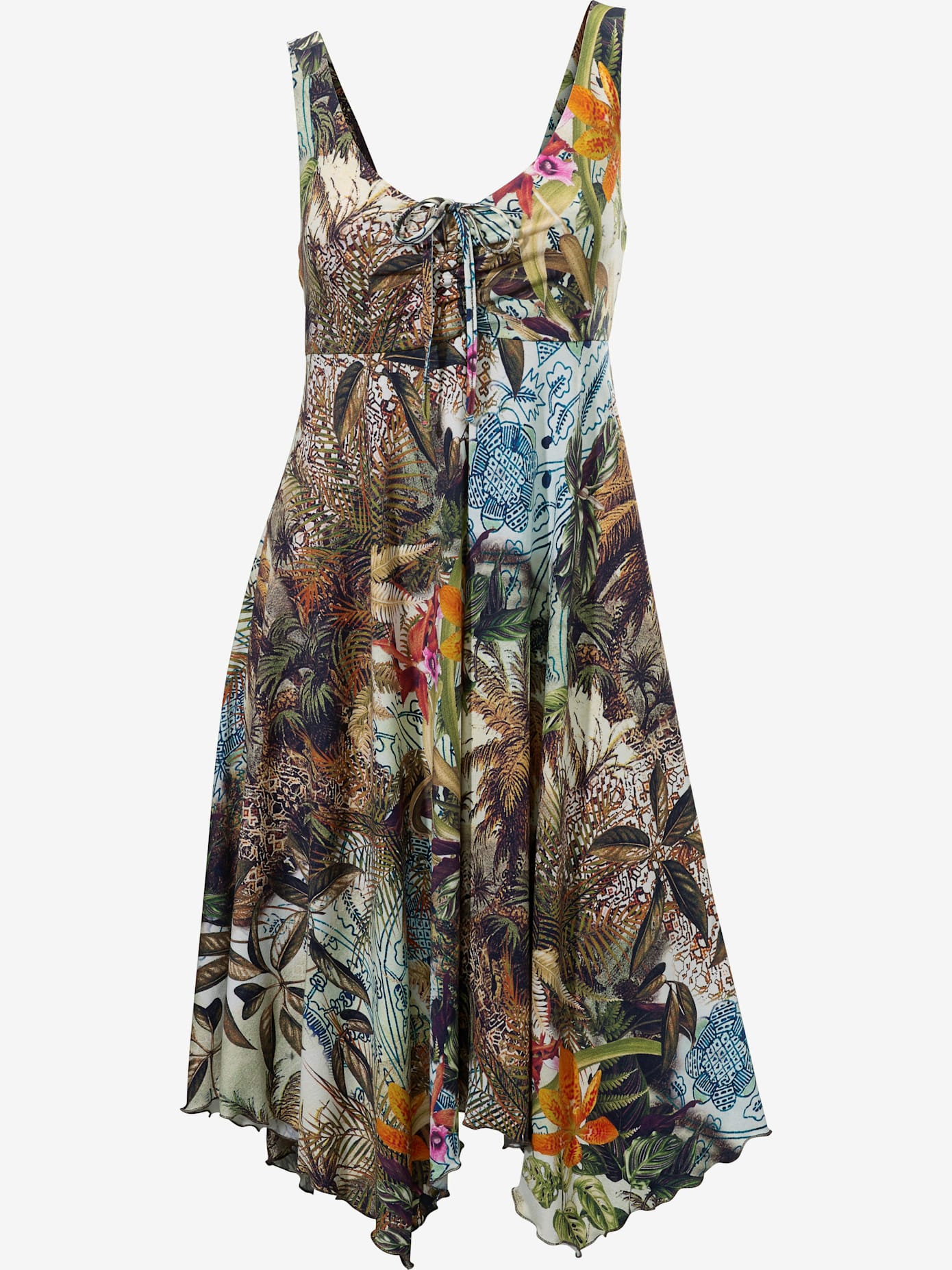 Robe imprimée imprimé estival exotique