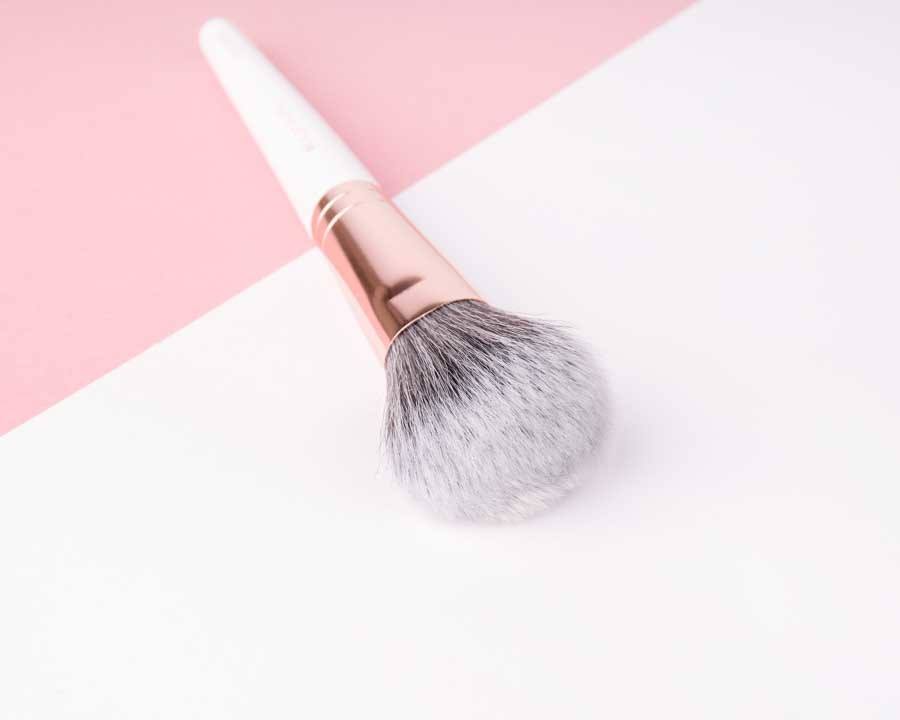 Brushworks White & Gold Blush Brush