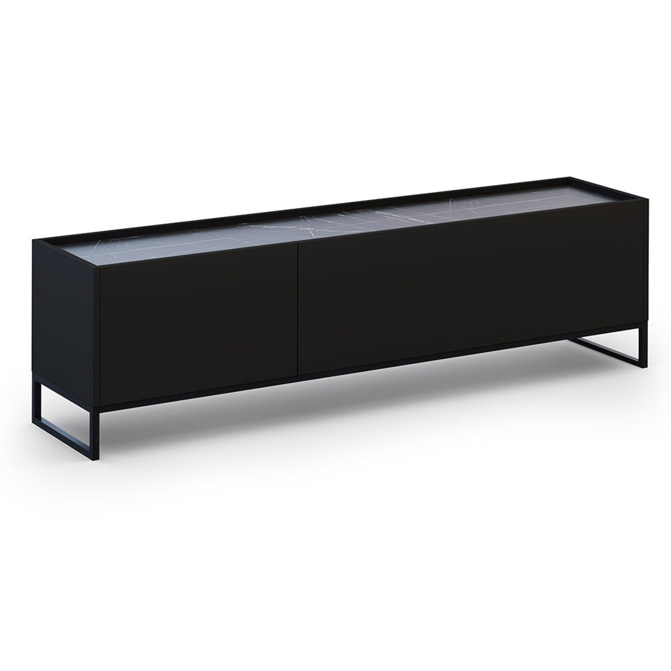 Windsor & Co Meuble TV Helene noir - 180x40x50 cm