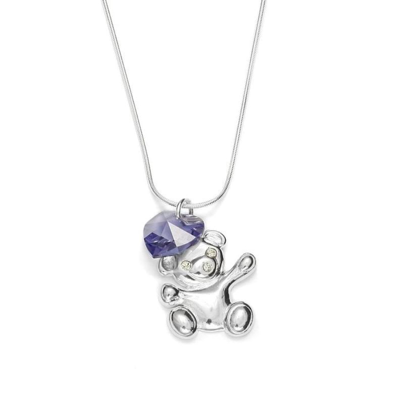 Pendentif Nounours et Chaîne Argent 925