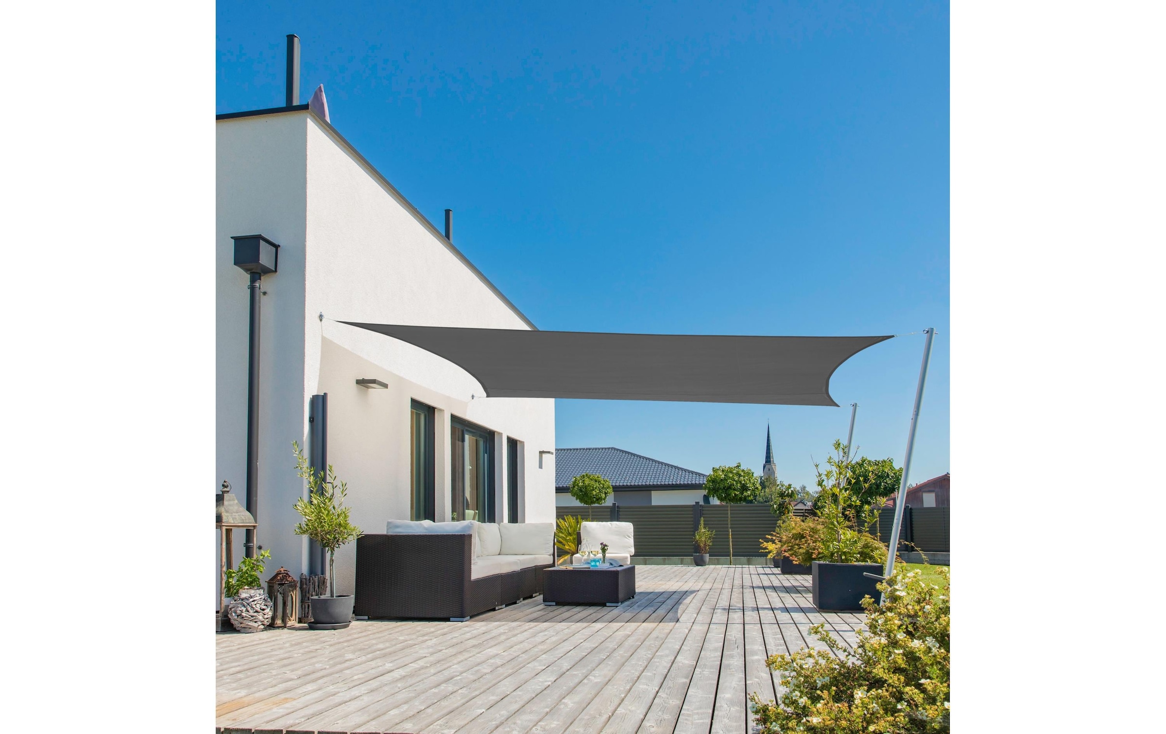 Windhager Sonnensegel »Rechteck 3x4m, anthrazit«