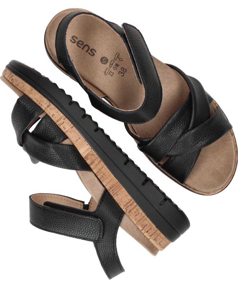 Sens Sandalen Zwart Dames