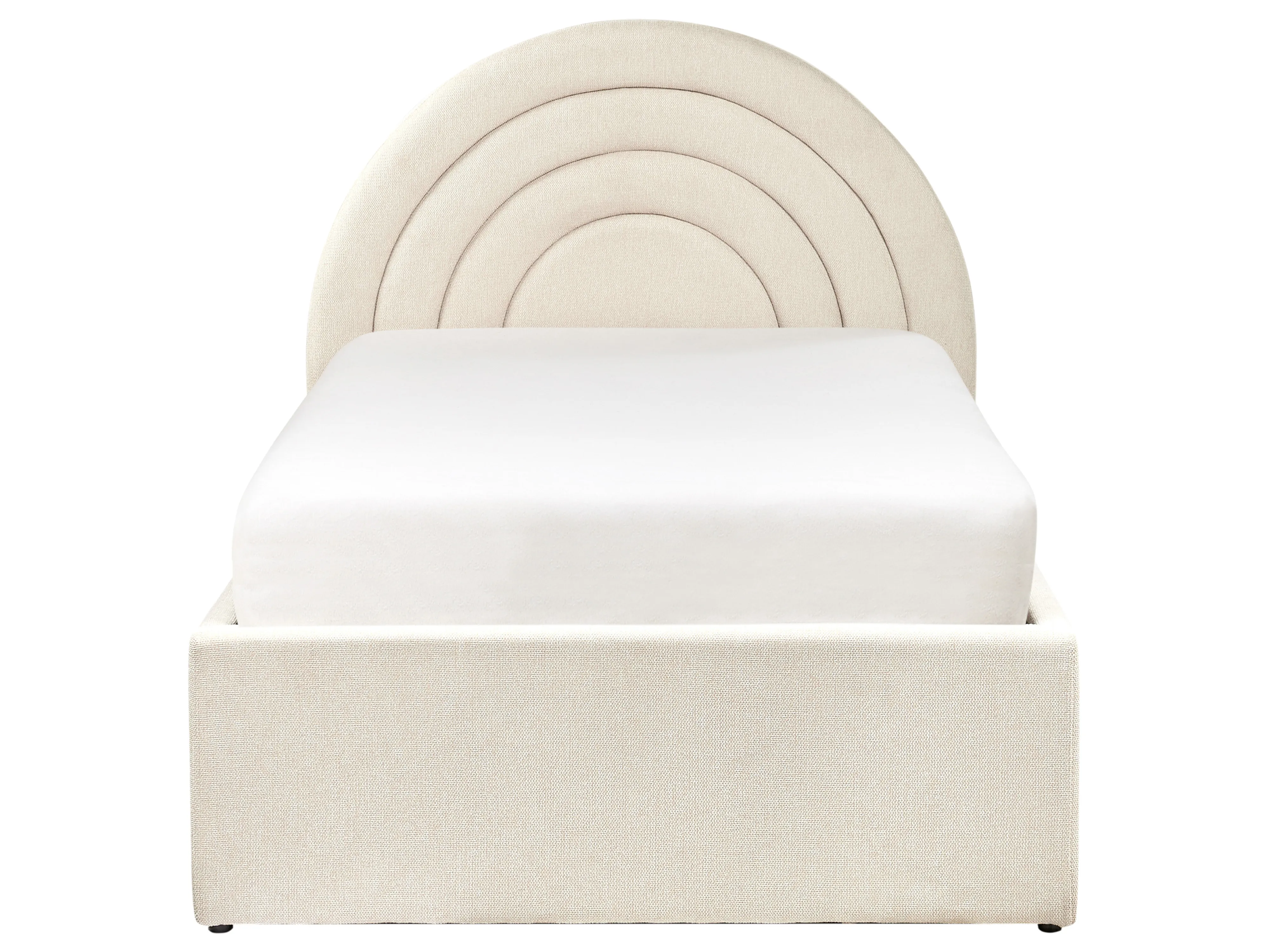 Kinderbed met opbergruimte Stof ANET 90 x 200 cm Beige