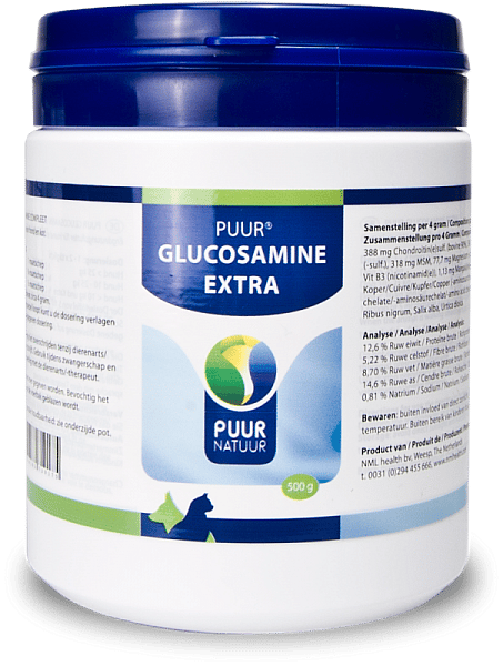 Puur Glucosamine Extra (=Compleet) Hond-Kat 250 gram