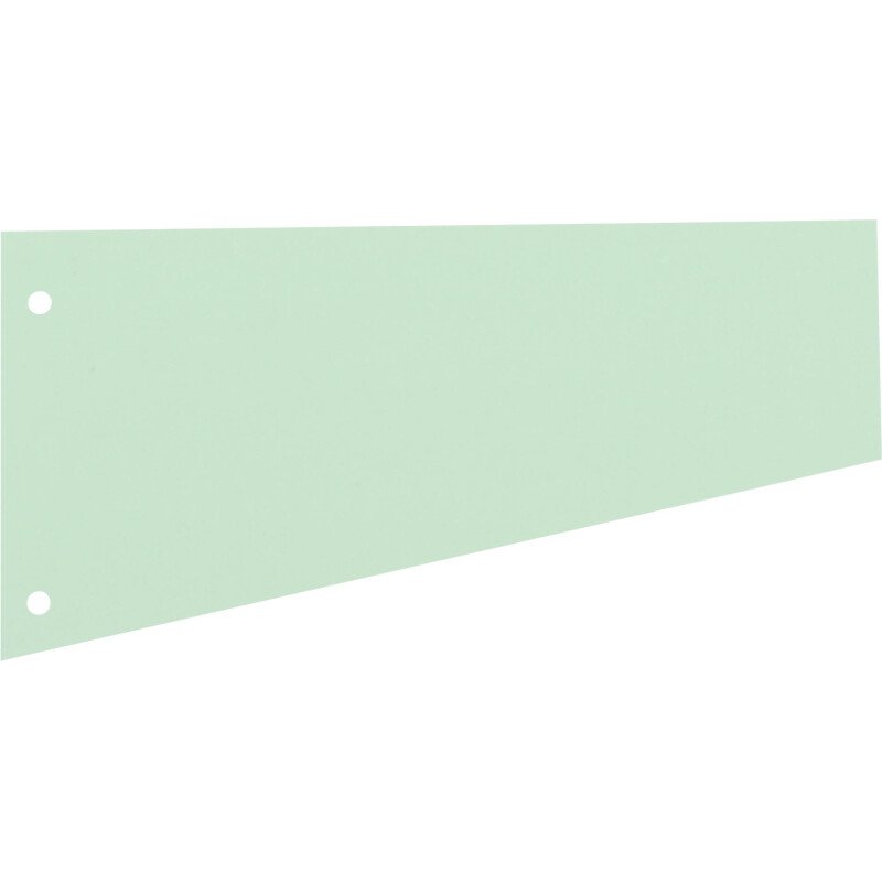 Intercalaires trapèze assortis perforés Bruneau - 11,7 x 23 cm - Paquet de 100