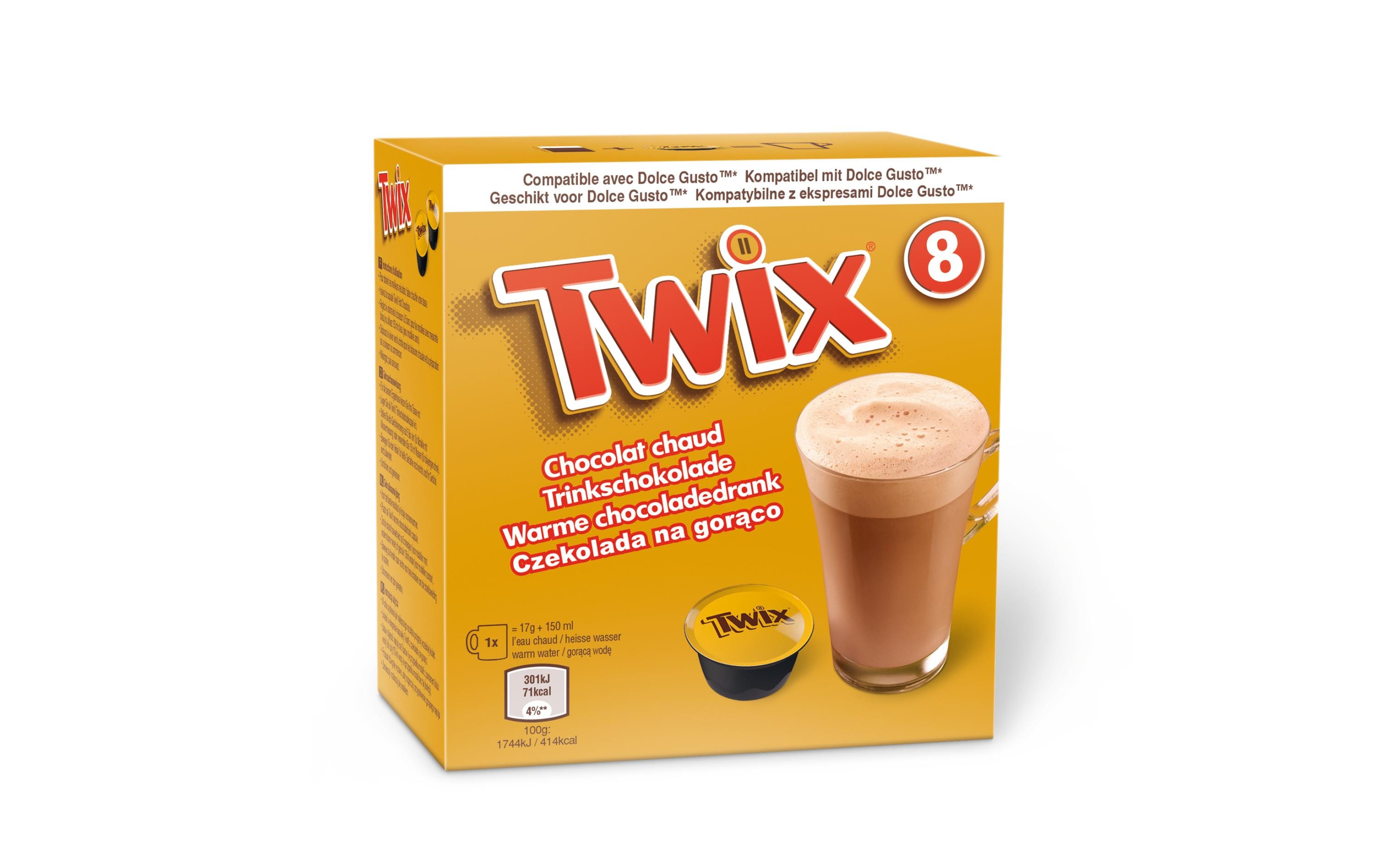 Twix Dolce Gusto Trinkschokolade 8 KapselnKaffeekapseln für Dolce Gusto Maschinen
