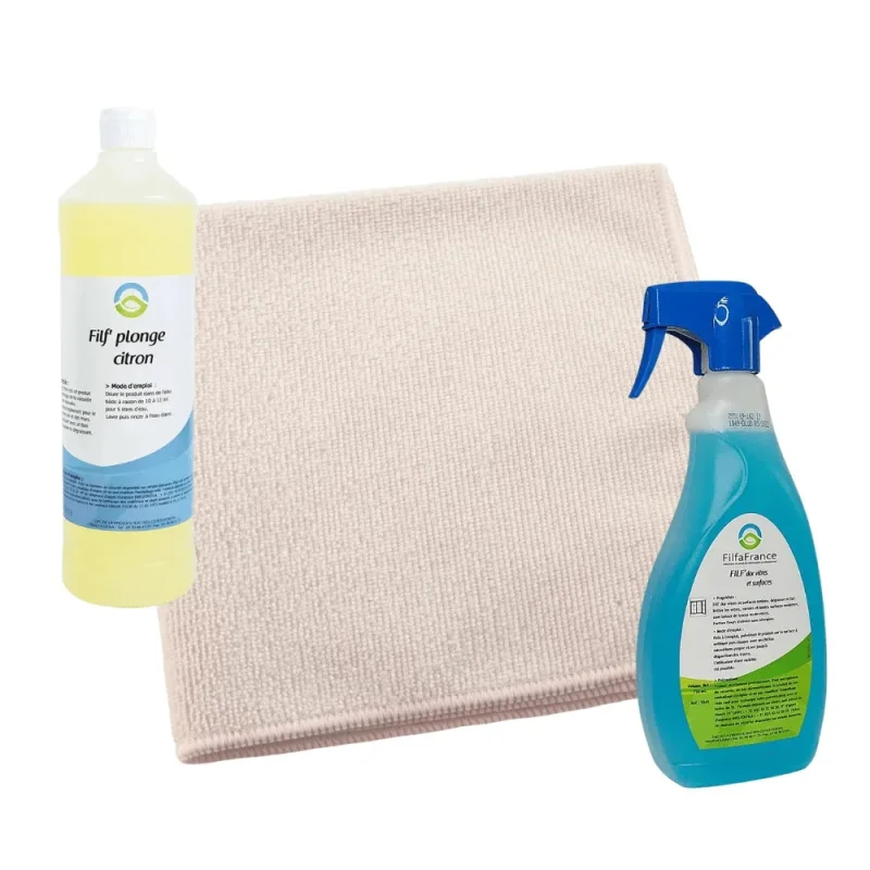 Tampel - Lavette microfibre multi-usages blanc X5