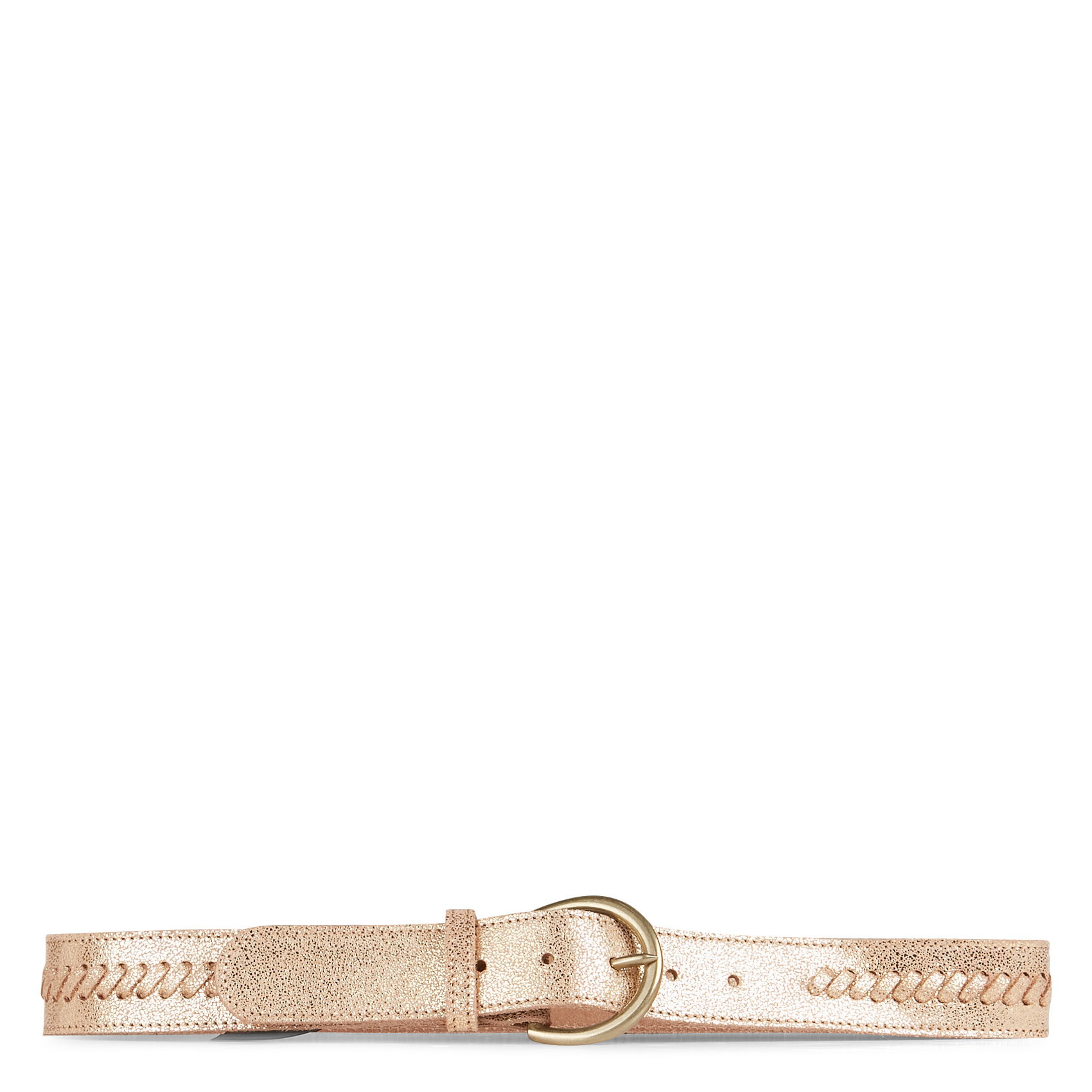 SYBIL - Ceinture en cuir velours| Doré