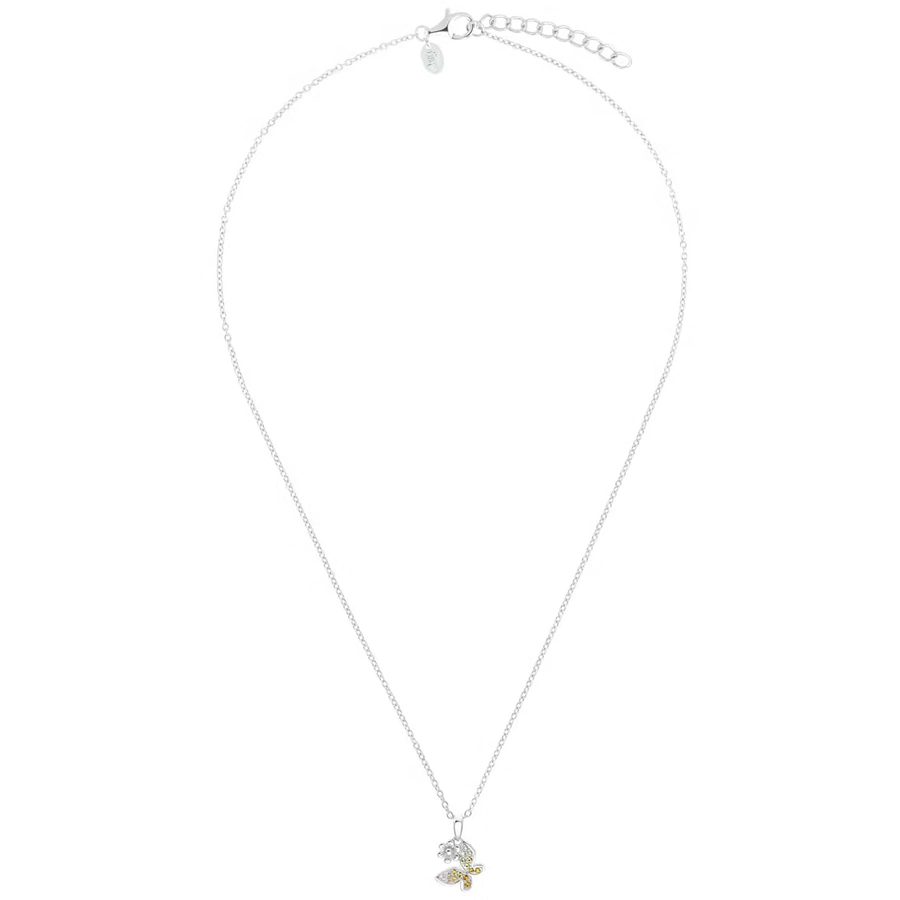 Prinzessin Lillifee Kinder-Halskette Schmetterling mit Blüte Silber silver