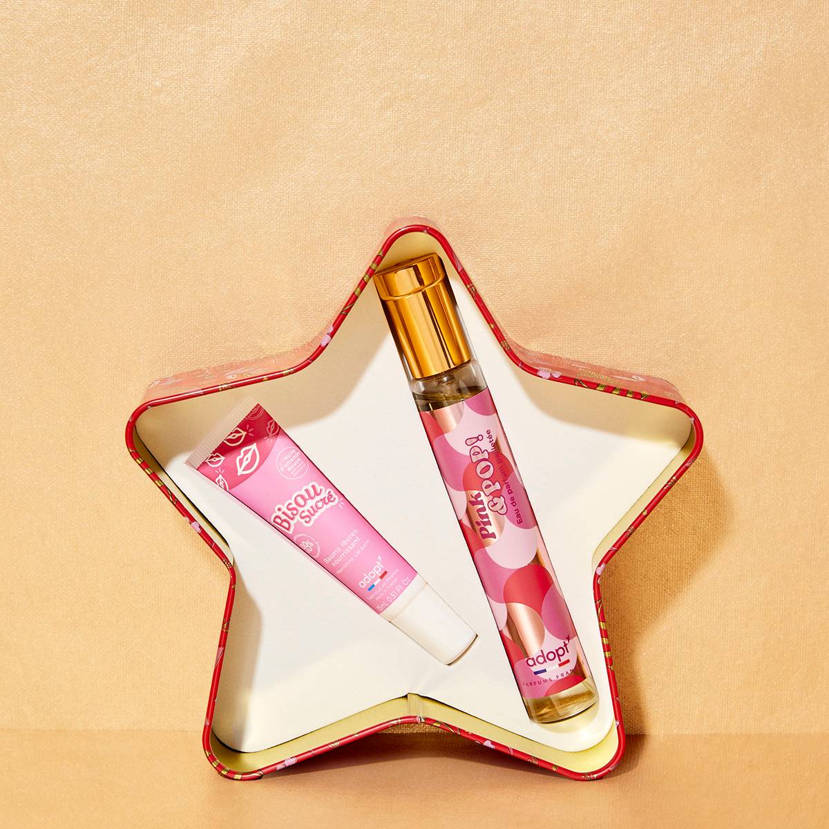 Pink & pop - Coffret étoile eau de parfum 30ml + baume à lèvres 15ml