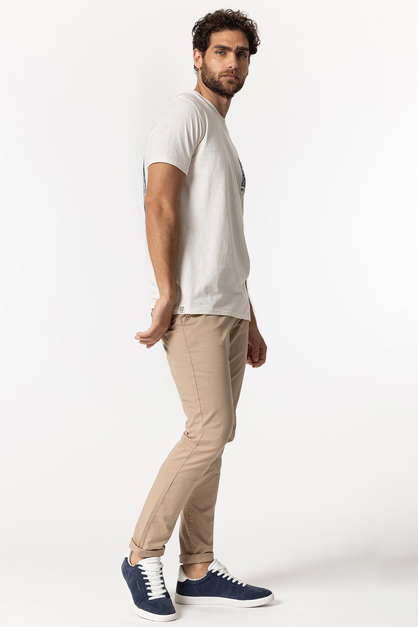 Calças chino de corte slim