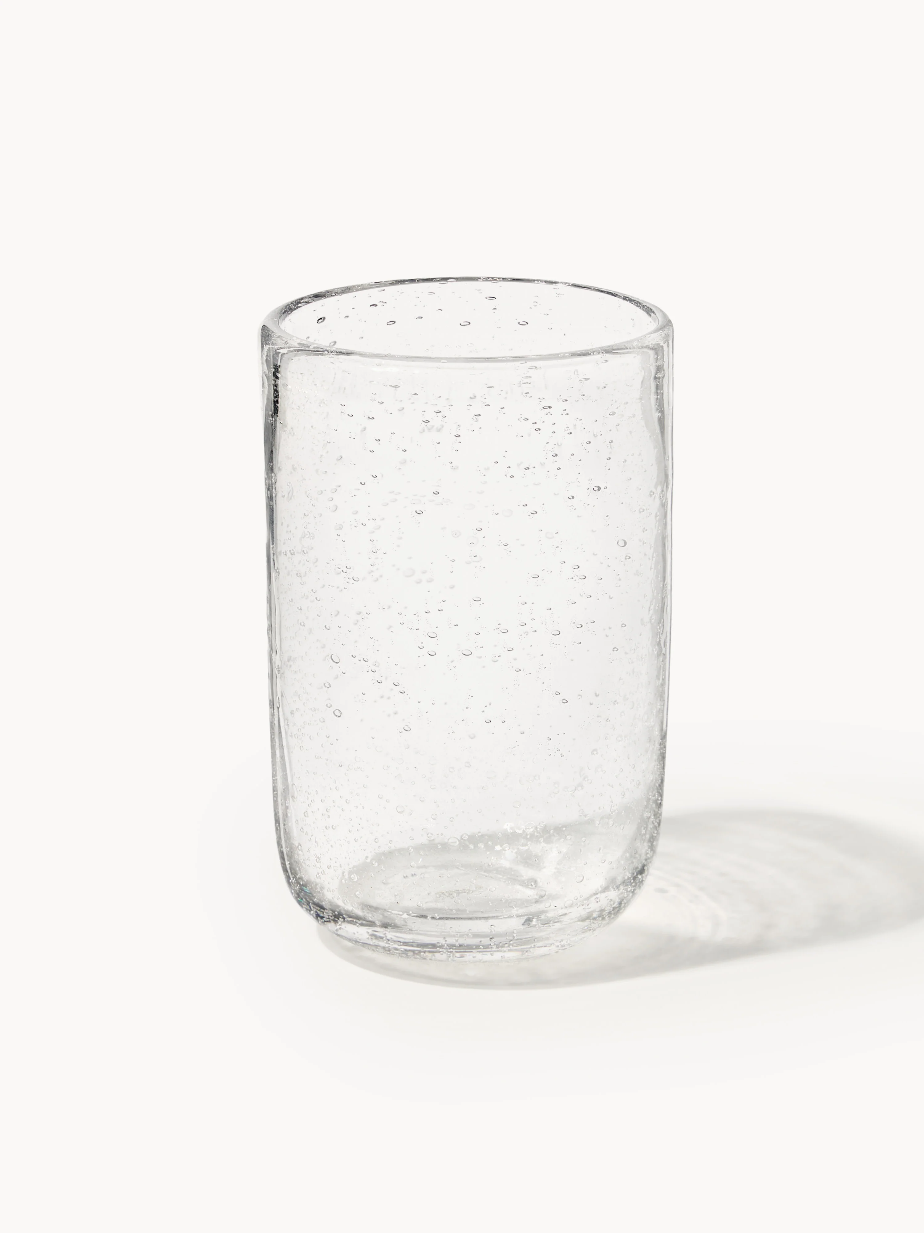 Mondgeblazen longdrinkglazen Hippolyte met luchtbellen, 4-delig