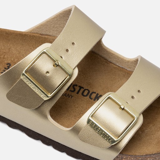 Birkenstock Arizona Slippers goud Imitatieleer