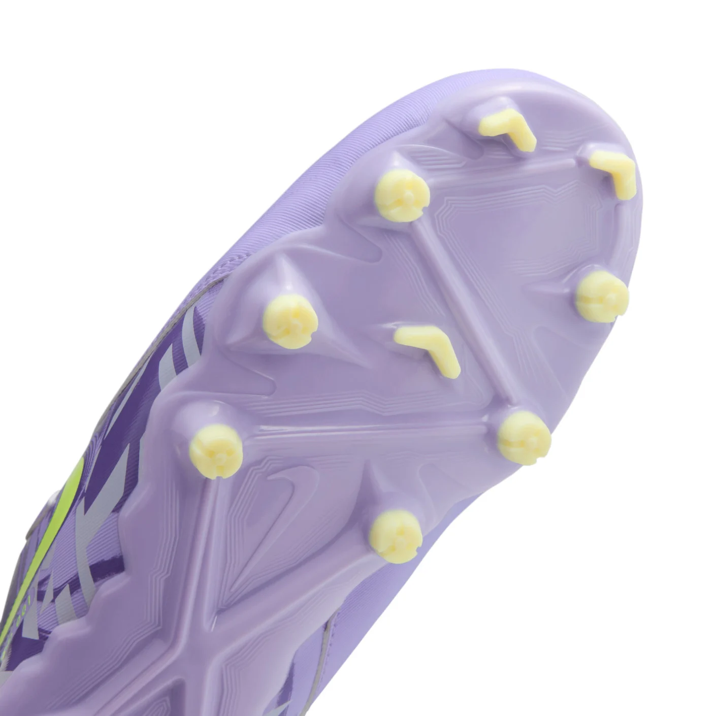 Nike Phantom GX II Academy Gras / Kunstgras Voetbalschoenen (MG) Kids Lichtpaars Lichtgeel