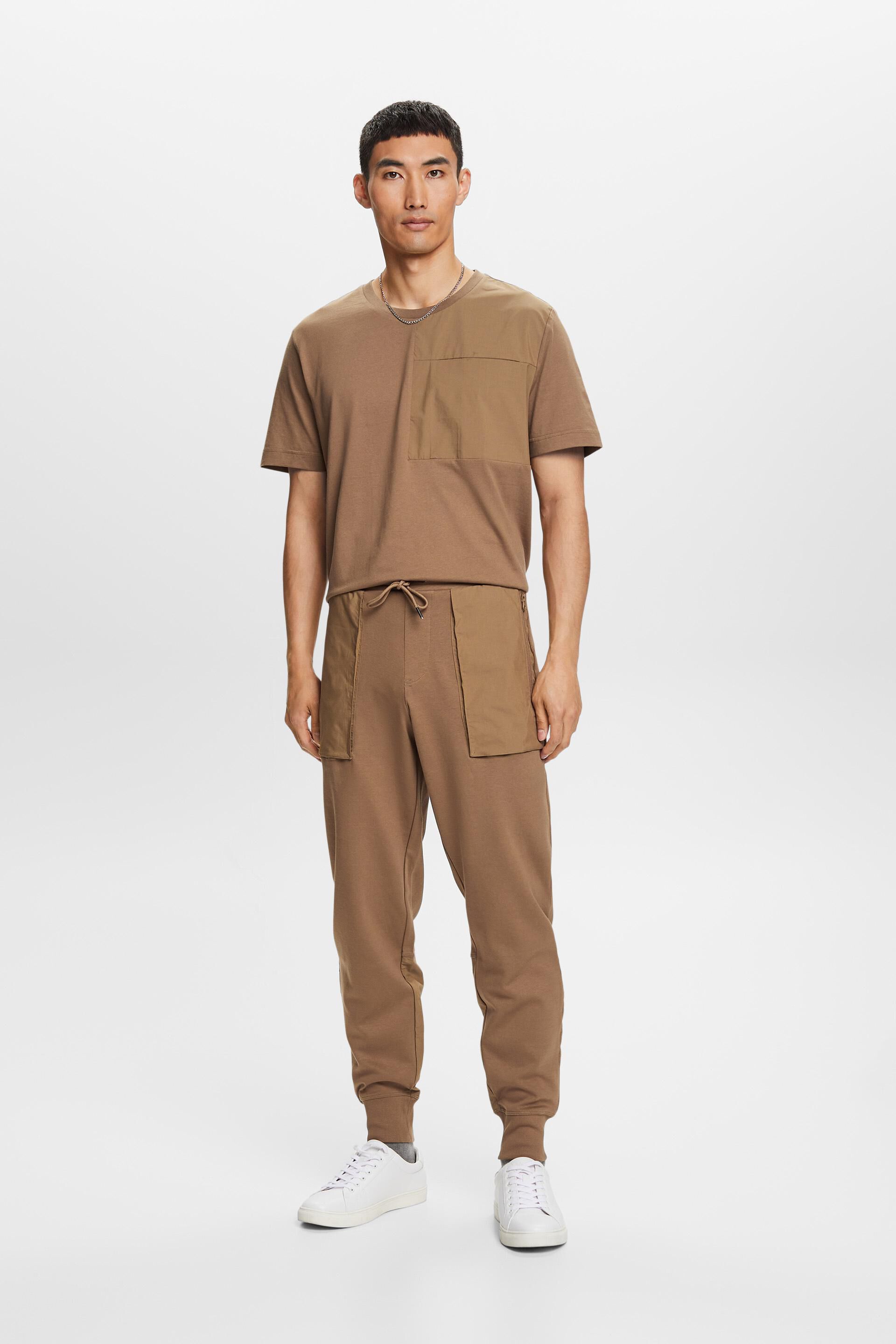 Pantalon de jogging tendance en matière mixte