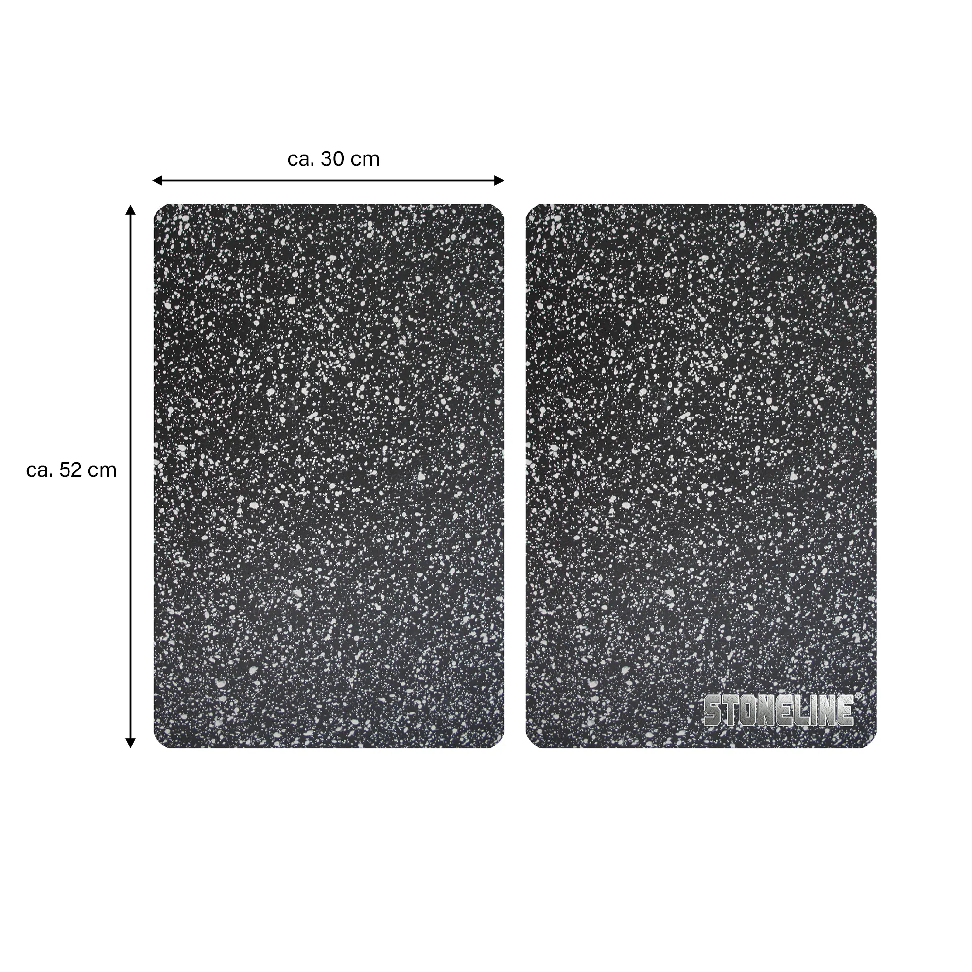 STONELINE® Herdabdeckplatten / Schneideplatten-Set, 2-tlg.