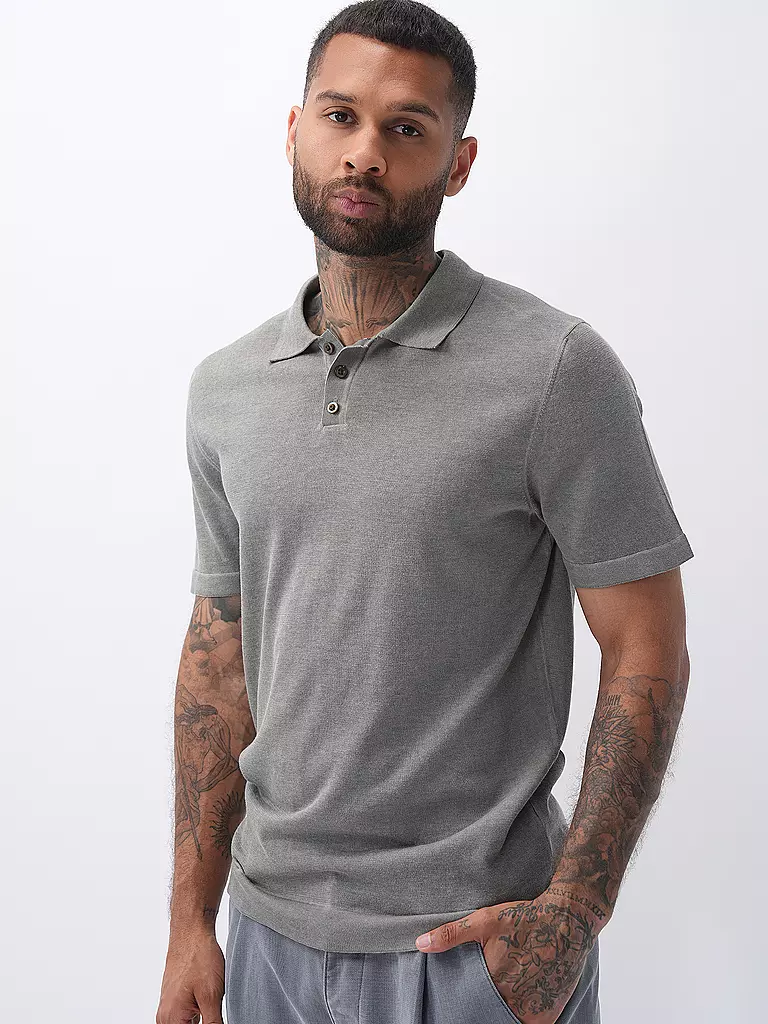 DRYKORN Poloshirt TRITON hellgrau