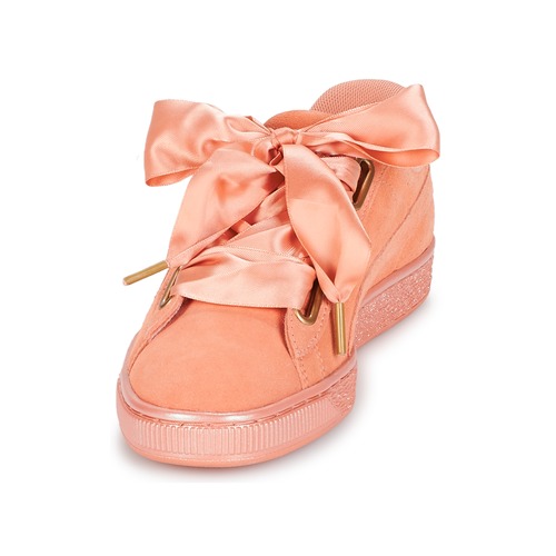 Puma - WN SUEDE HEART SATIN.DUSTY - Orange