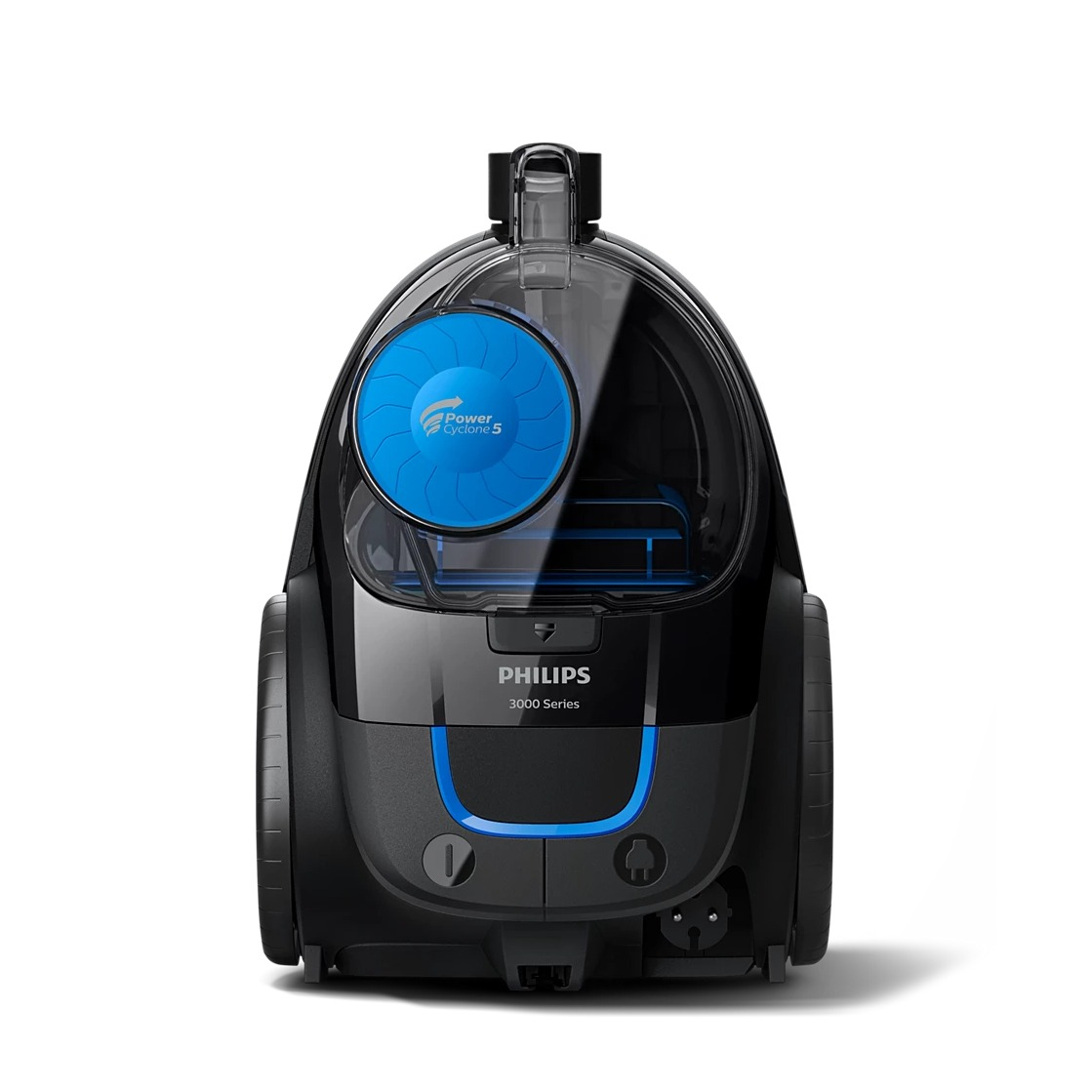 (900W) PowerPro Compact Vacuum Cleaner Beutelloser Staubsauger inkl. Integrierte Bürste / Fugendüse / Hartbodendüse (FC9331/09) - Tiefschwarz