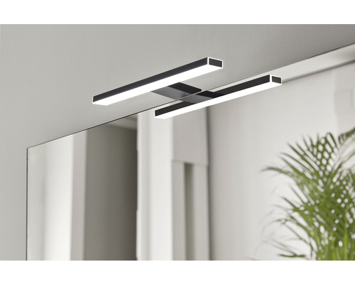 LED spiegelklemlamp ESTHER 2 30cm zwart