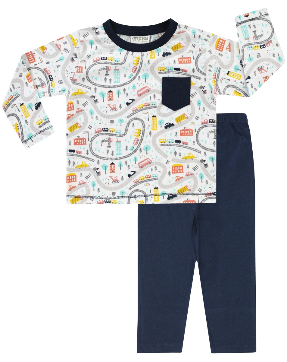 Schlafanzug URBAN lang in navy