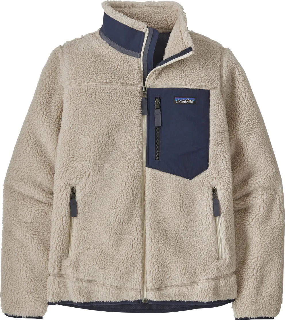 Patagonia W's Classic Retro-X Jkt Natural W/new Navy