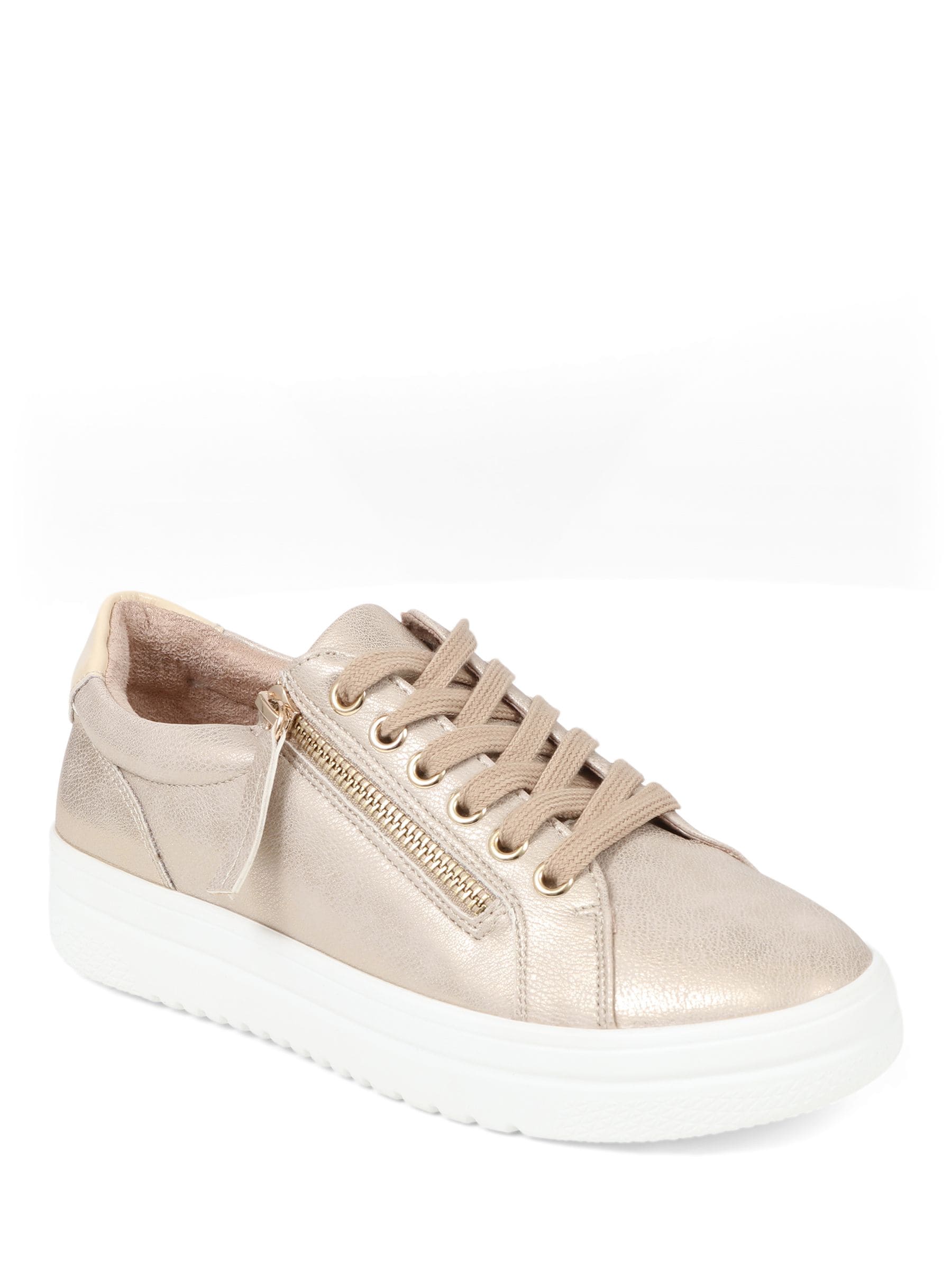 Goud - Pavers sneakers met plateauzool en dikke zool