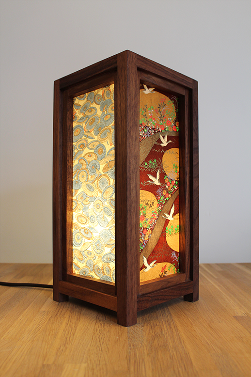 Tafellamp Chiba walnut