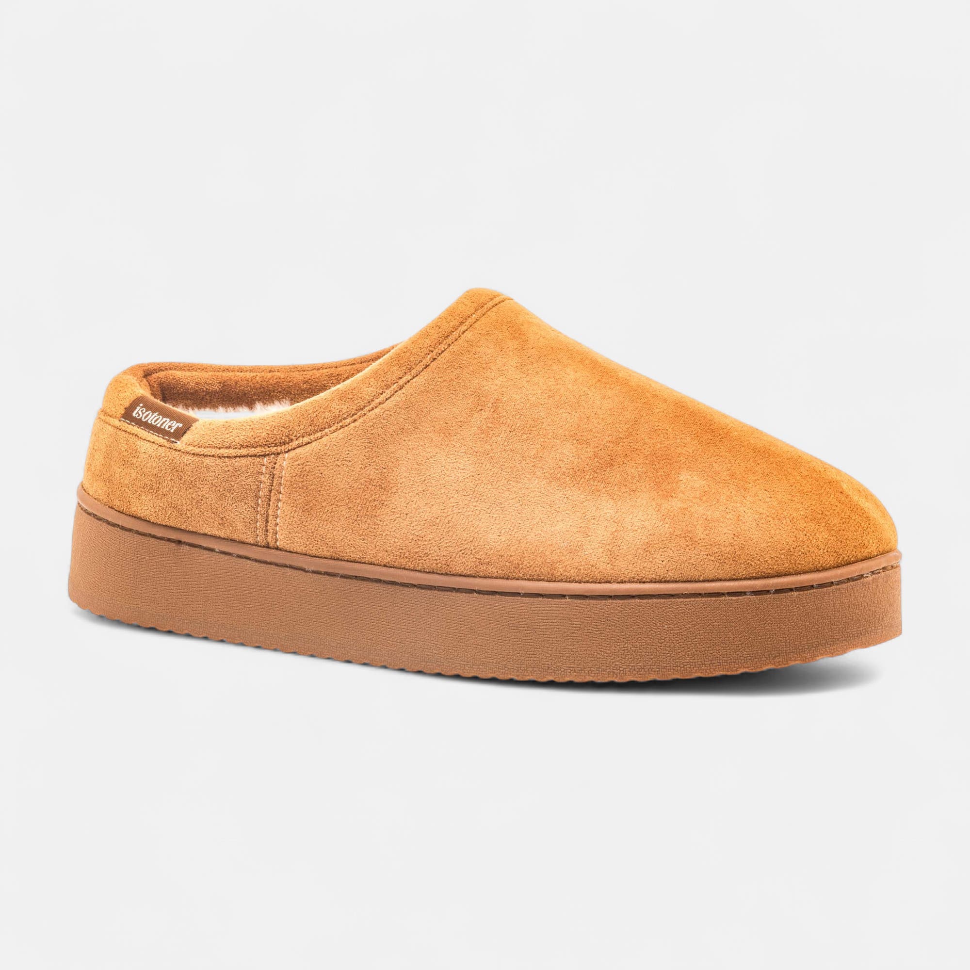 Pantoufles mules Femme cognac