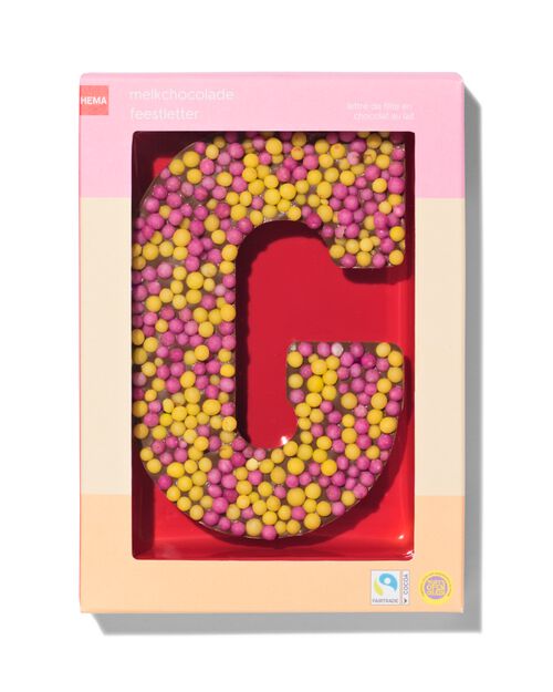 lettre G en chocolat au lait 135g