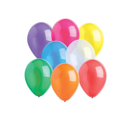 amscan Latexballons Crystal 50 Stück, sortiert