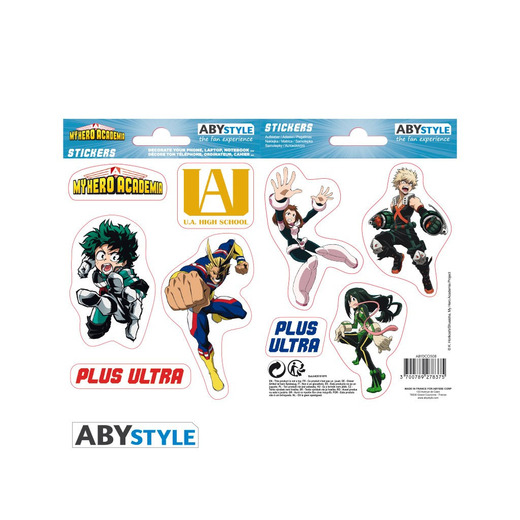 My Hero Academia - Stickers UA High School (16x11cm / 2 planches)