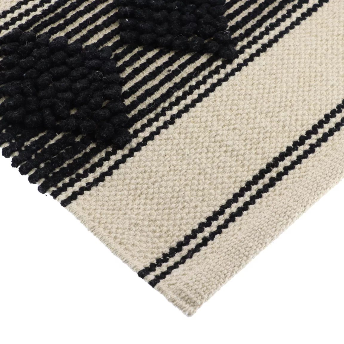 Tapis de bain coton (45 x 90 cm) New Delhi Noir