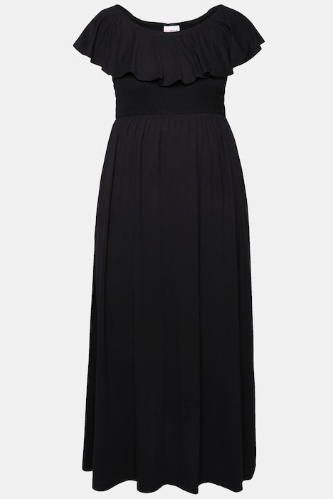 Maxikleid, Carmen-Ausschnitt