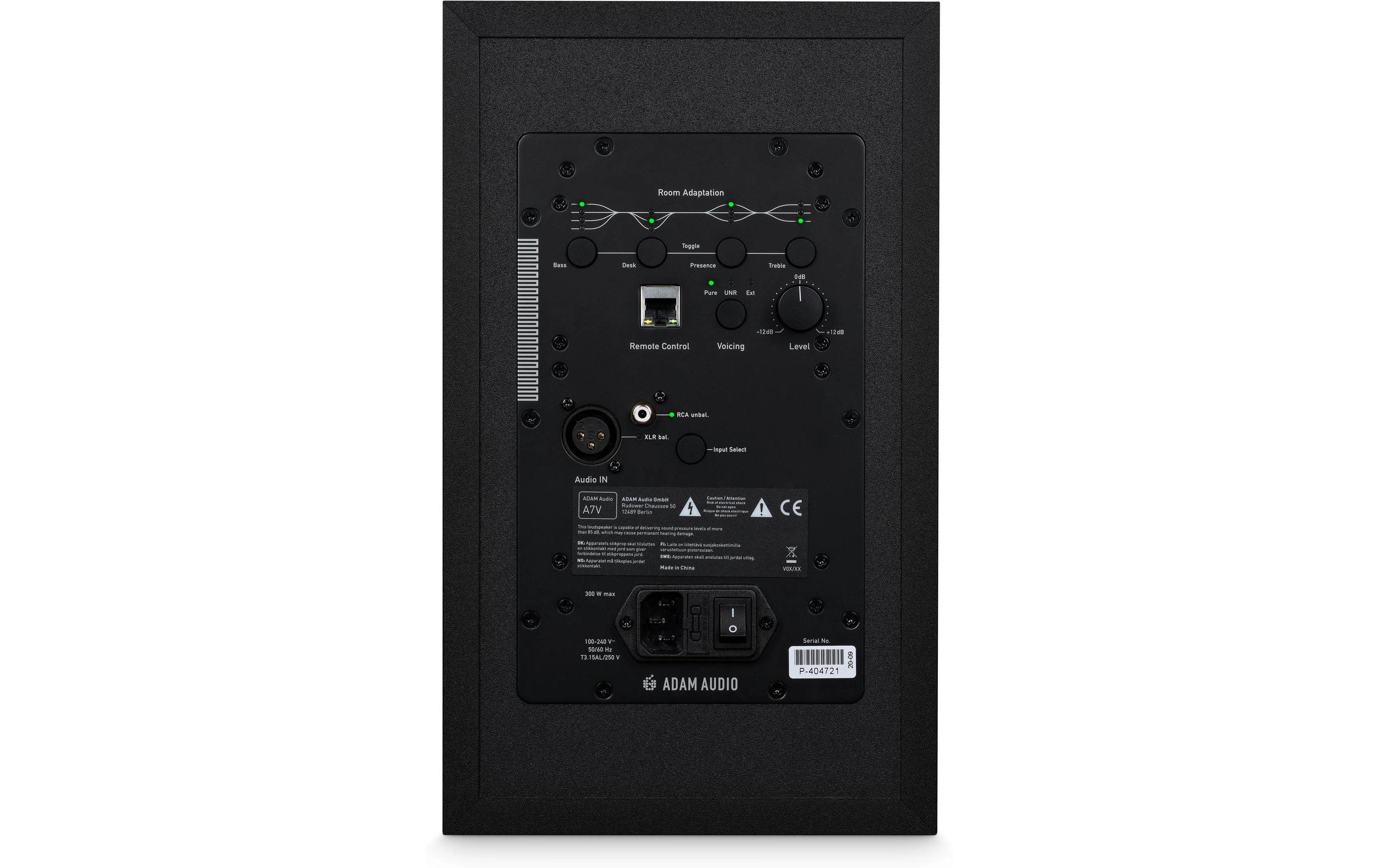 Studiomonitore A7 V Kit 1 Schwarz<br>2x Aktivlautsprecher mit Iso-Pads und Kabel