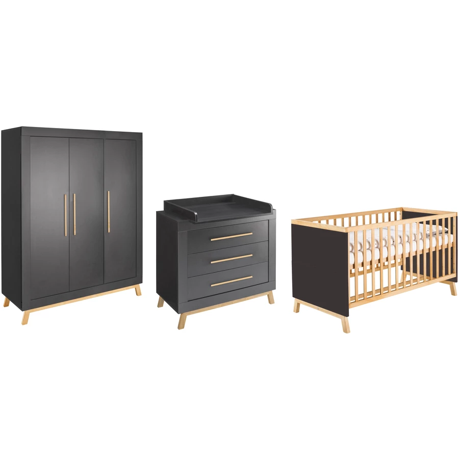 Schardt Kinderzimmer Set Miami BlackNature