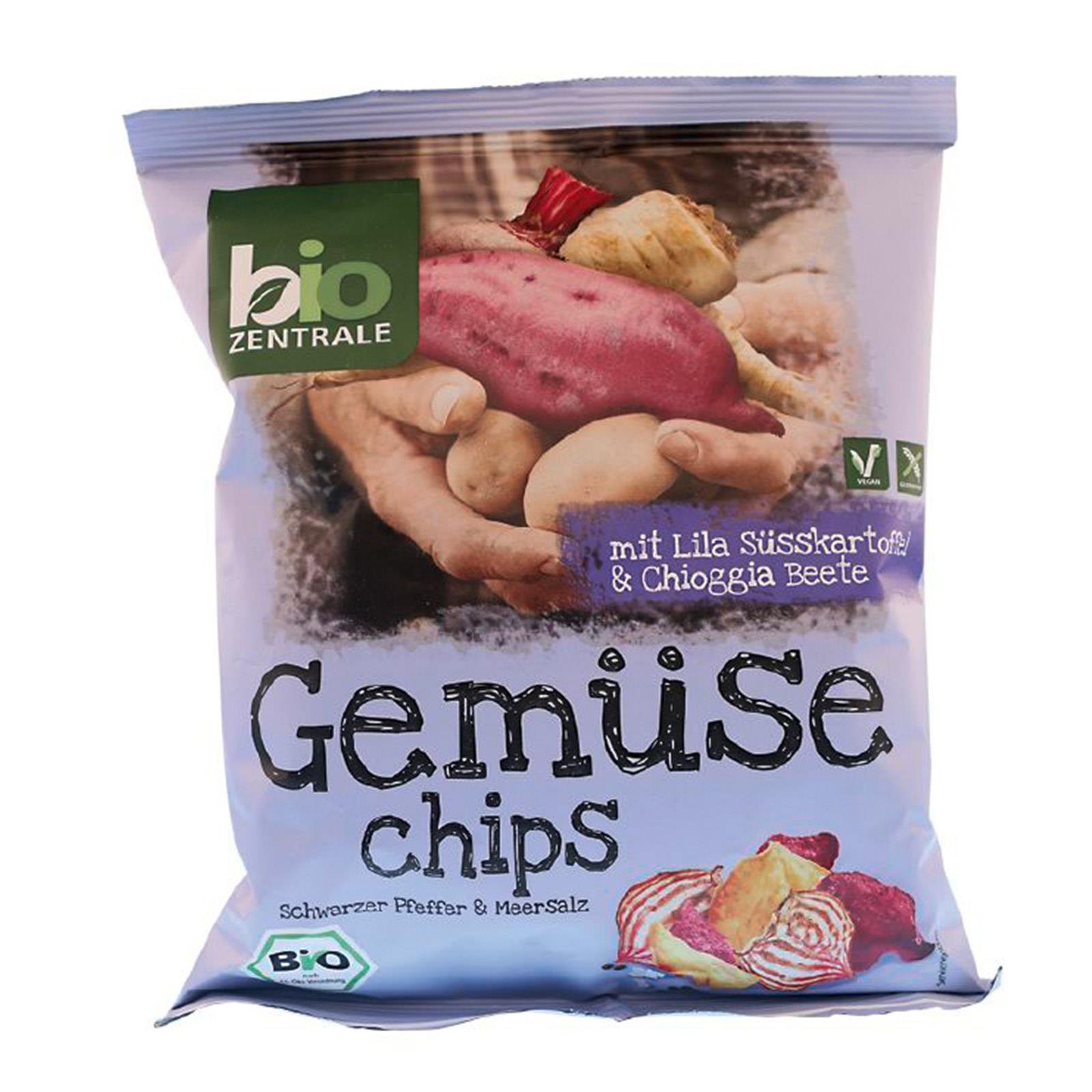 Biozentrale Gemüsechips Pfeffer & Meersalz